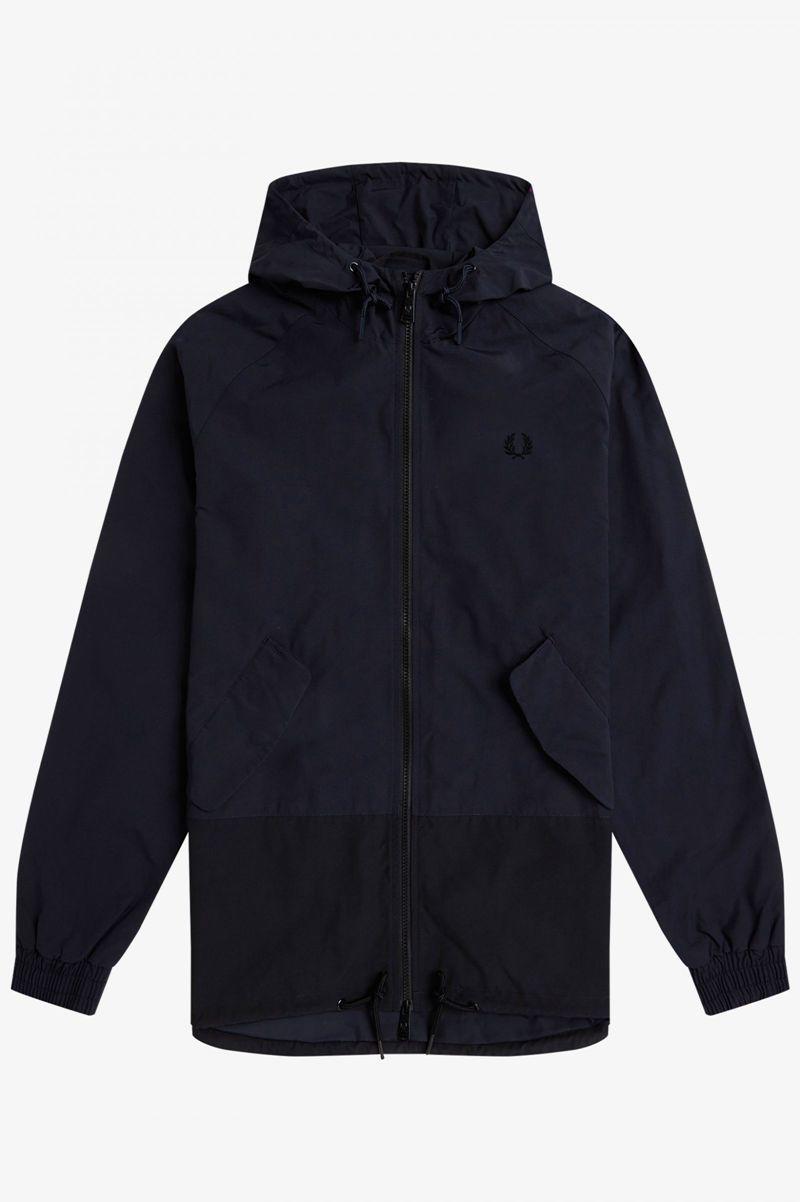 Navy Fred Perry Colour Block Sailing Men's Jackets | PH 1186MQZA